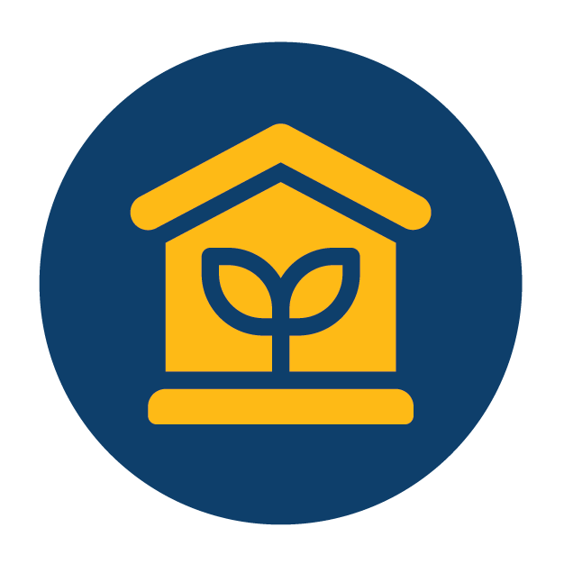 Greenhouse assisted living icon