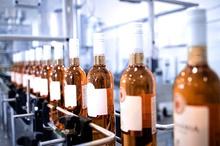 bottled wine production